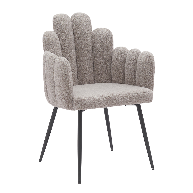 كراسي غرفة الطعام بأرجل معدنية رمادية سوداء (Y-C14)