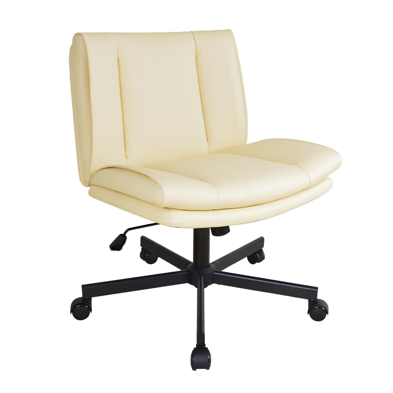 كرسي مكتب منزلي منجد منجد متوسط الظهر بدون ذراع (X-5146)