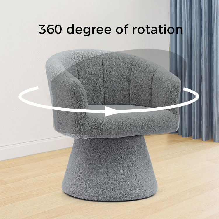 رمادي داخلي نمط الترفيه مريح رشاقته وسادة مقعد دوارة فندق لهجة كرسي صالة كرسي لغرفة المعيشة (GY-646)