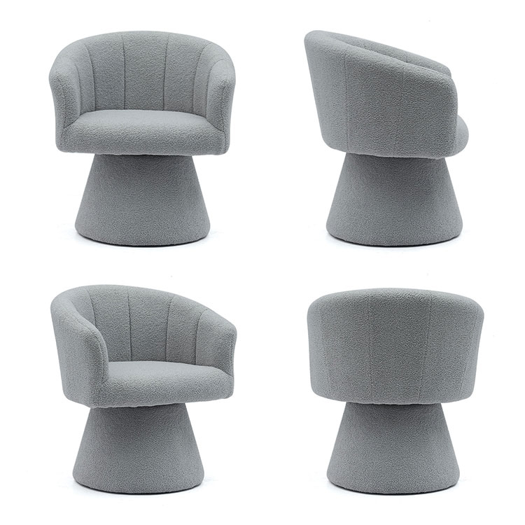 رمادي داخلي نمط الترفيه مريح رشاقته وسادة مقعد دوارة فندق لهجة كرسي صالة كرسي لغرفة المعيشة (GY-646)