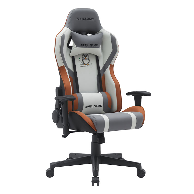 تصميم حيواني طويل القامة من الجلد الصناعي Silla Gamer دوار 180 درجة مستلق إطار قوي كرسي ألعاب السباق (T-7121)