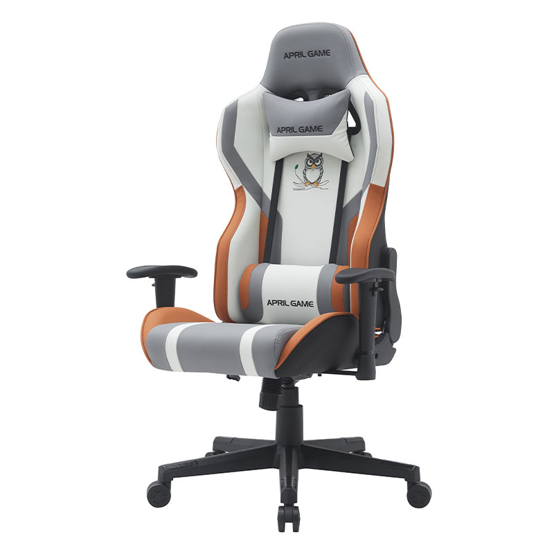 تصميم حيواني طويل القامة من الجلد الصناعي Silla Gamer دوار 180 درجة مستلق إطار قوي كرسي ألعاب السباق (T-7121)